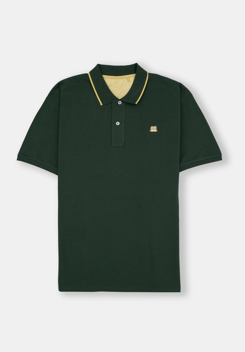 Polo Embroidery Patch Verde Oscuro