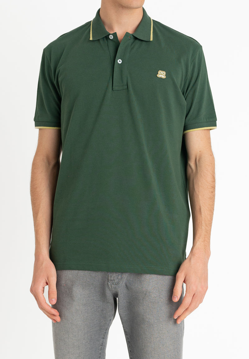 Polo Embroidery Patch Verde Oscuro