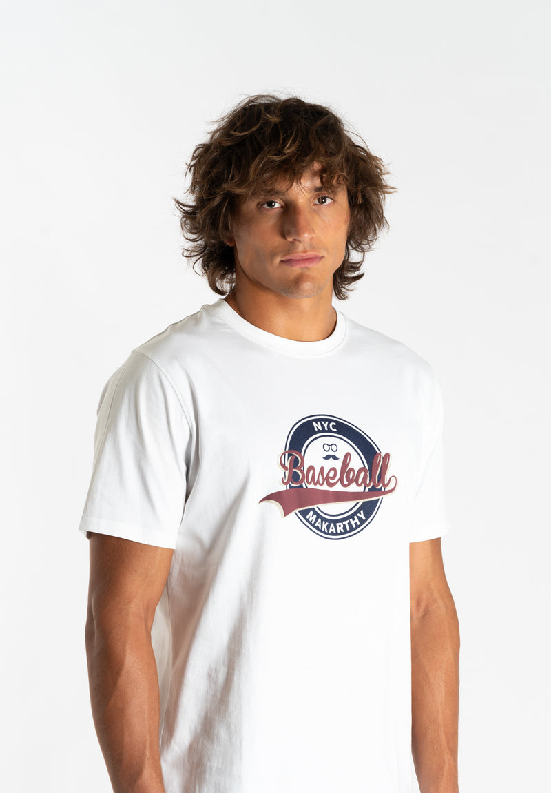 Camiseta Baseball Blanco