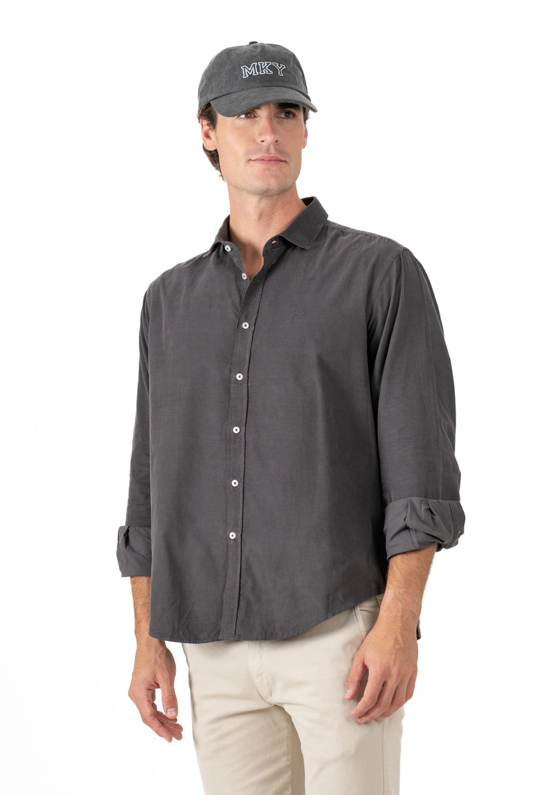 Camisa Pana Garment Gris Oscuro