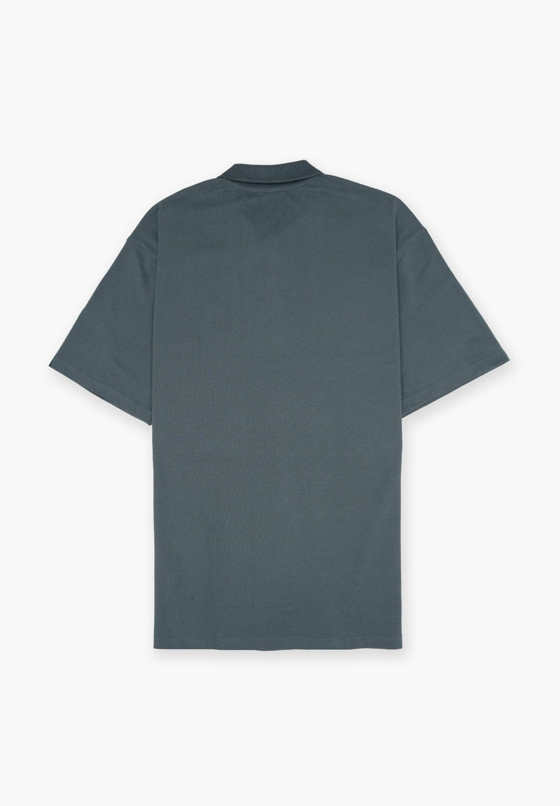 Polo Oversize Gris Oscuro