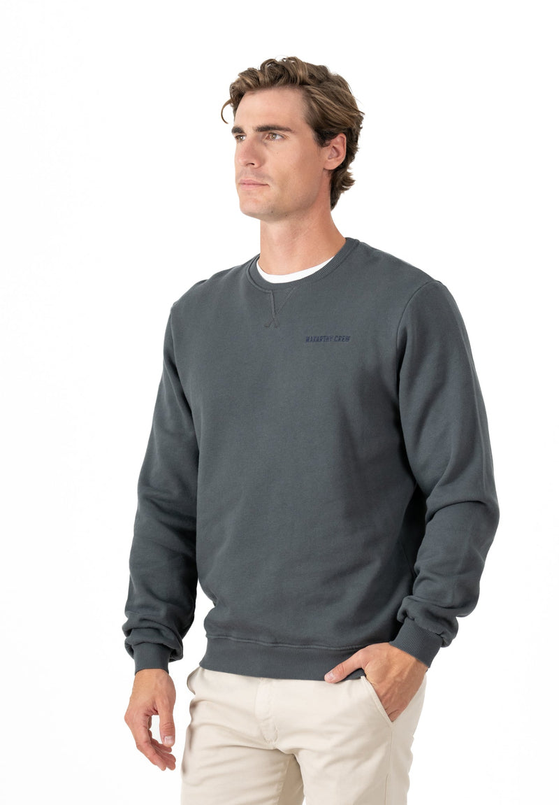 Sudadera Minimal Gris Oscuro