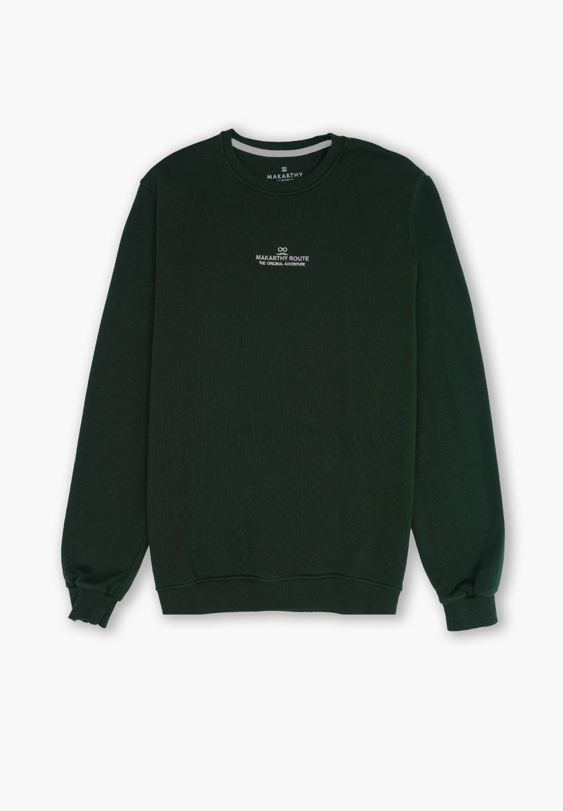 Sudadera M Tejido Dark Green