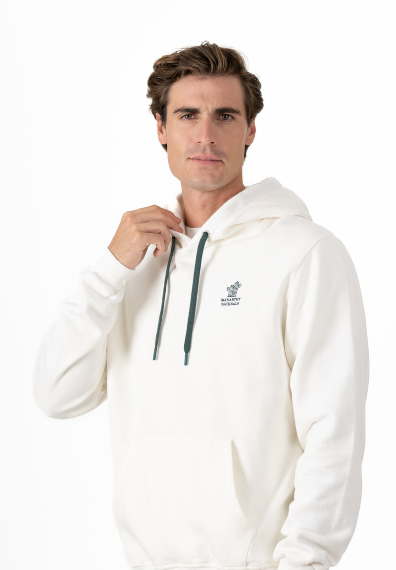 Sudadera M Detail Blanco Roto