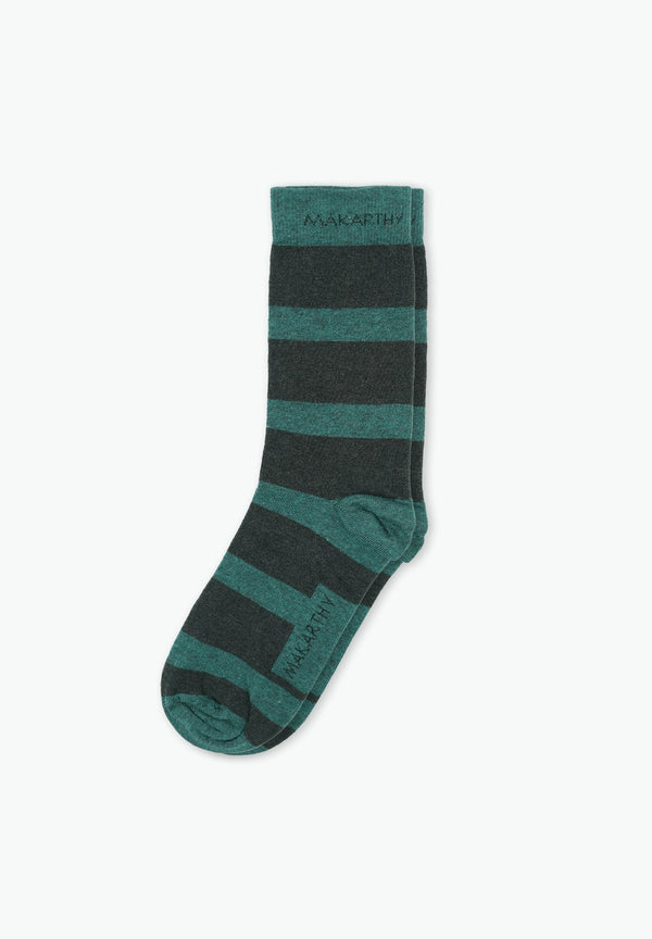 Calcetín Stripes Dark Green