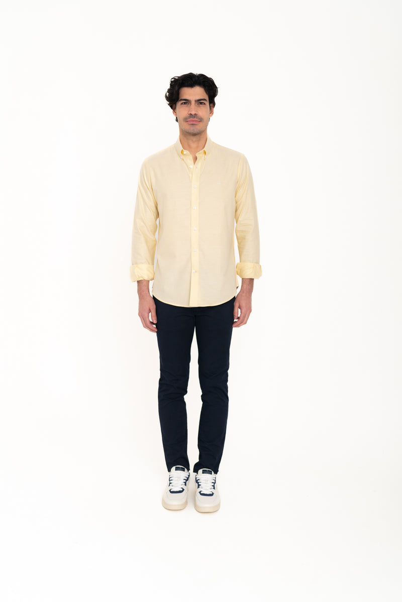 Camisa Oxford Amarillo Soft