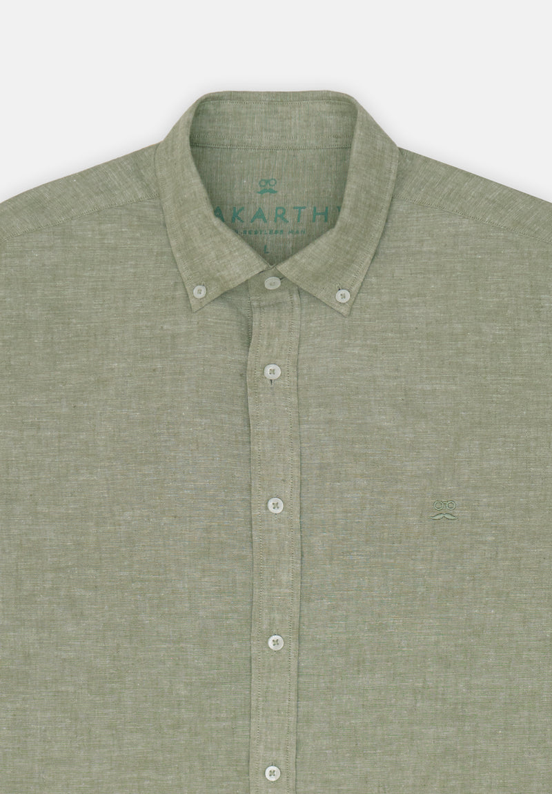 Camisa Sunset Liso Verde Velvet