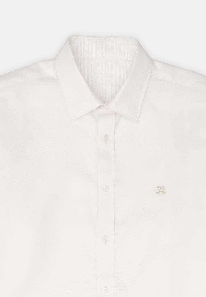 Camisa Piqué Lavada Blanco