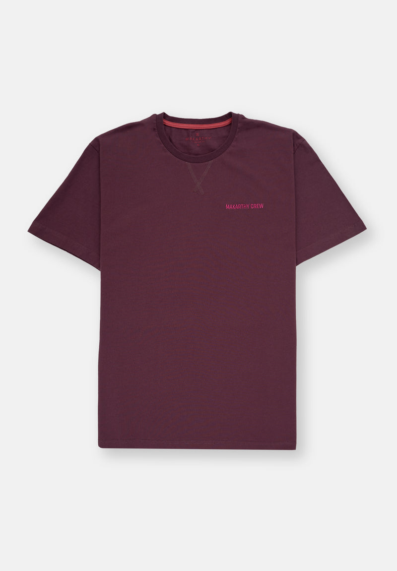 Camiseta Minimal Berenjena