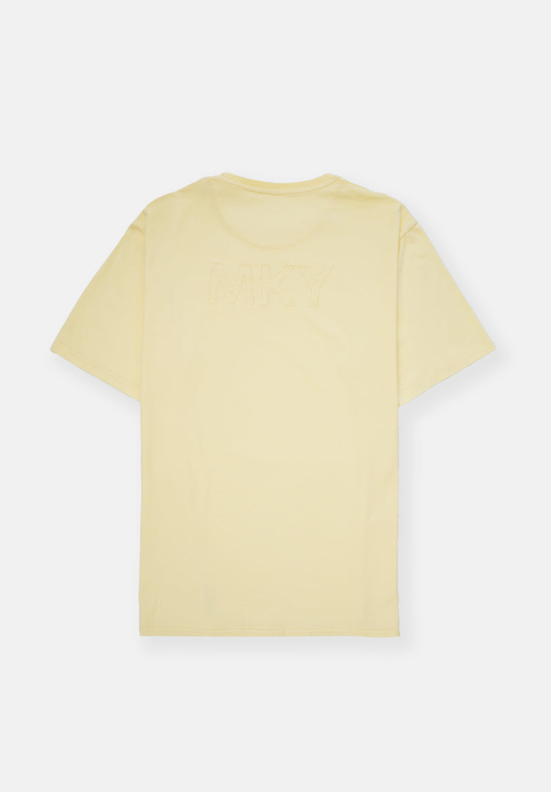 Camiseta Bordado Amarillo Soft