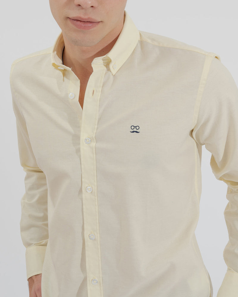 Camisa Pin Point Amarillo