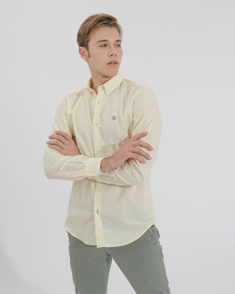 Camisa Pin Point Amarillo