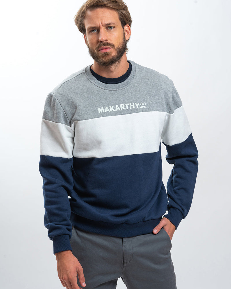 Sudadera Block Logo Gris Marengo