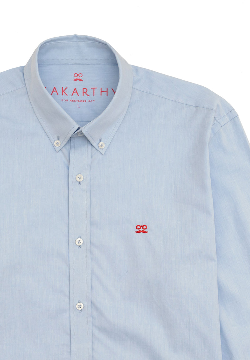 Camisa Chambray Celeste