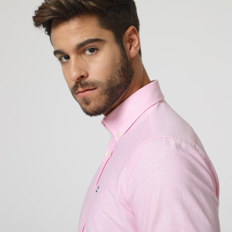 Camisa Oxford Rosa