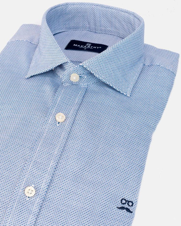 Camisa Blue Texture Marino