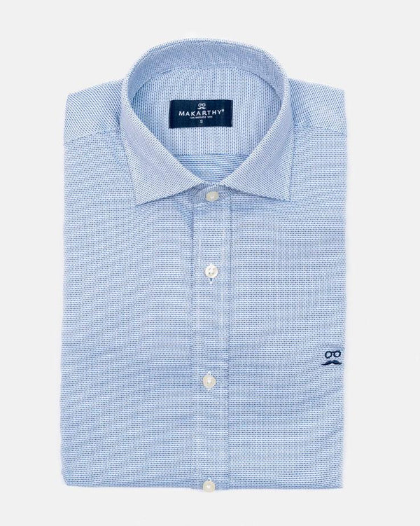 Camisa Blue Texture Marino